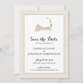 Save The Date Crème Orléans Cape Cod Enregistrer la date (Devant)