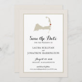 Save The Date Crème Orléans Cape Cod Enregistrer la date (Devant / Derrière)