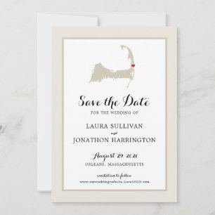 Save The Date Crème Orléans Cape Cod Enregistrer la date