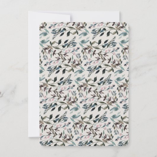 Save The Date Crest jardin | Eggshell | Mariage Enregistrer La D (Dos)
