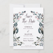 Save The Date Crest jardin | Mariage Rustique Kraft Enregistrer  (Devant)