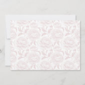 Save The Date Crest Monogram Blush Pink Script Photo (Dos)