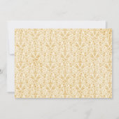Save The Date Crête Baroque | Monogramme de mariage (Dos)