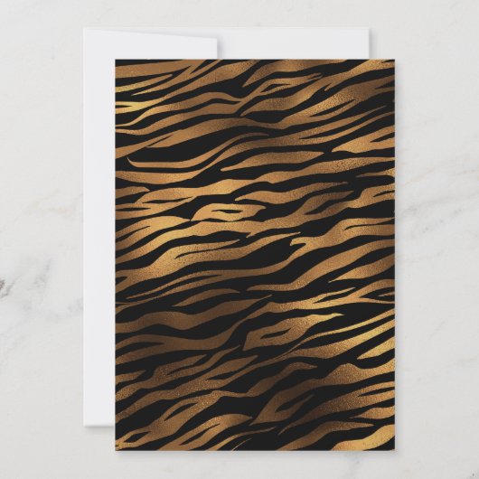 Save The Date Cristaux oculaires du tigre Mariage Enregistrer la (Dos)