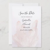 Save The Date Cristaux rose pâle Mariage Enregistrer la date (Devant)