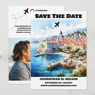 Save The Date Croatie destination mariage enregistrer la date mo
