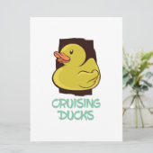 Save The Date Croisière Canards Voyage amusant (Debout devant)