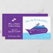 Save The Date Croisière mariage (Devant / Derrière)