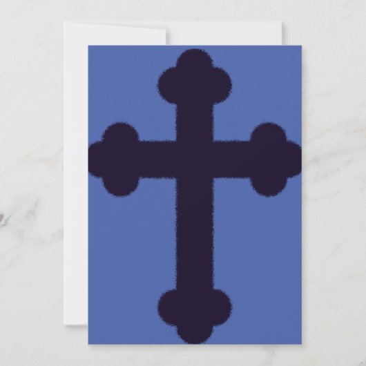 Save The Date Croix chrétienne violette ancienne (Devant)