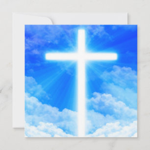 Save The Date Cross of Light Jesus Christ Customizable Christian
