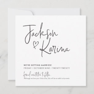 SAVE THE DATE custom design voor Jackson & Karina Kaart