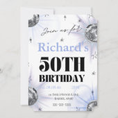 Save The Date custom personalized photo 50th  birthday (Devant)