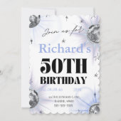 Save The Date custom personalized photo 50th  birthday (Devant)