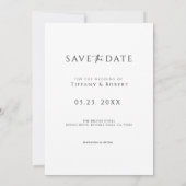 Save the Date Custom Photo Kaart (Achterkant)