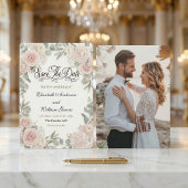 Save The Date Custom Photo Rustic Romantic