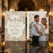 Save The Date Custom Photo Rustic Romantic