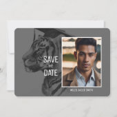 Save The Date Custom Tiger Graduation Announcement (Devant)