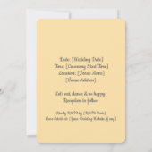 Save The Date Cute Bunny Couple Mariage invite (Dos)