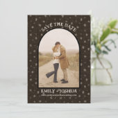 Save The Date Cute Country Moderne Floral Appartement Enregistre (Debout devant)