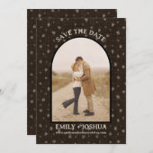 Save The Date Cute Country Moderne Floral Appartement Enregistre (Devant / Derrière)