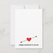 Save The Date Cute Couple Mariage Histoire Commencer une nouvell (Dos)