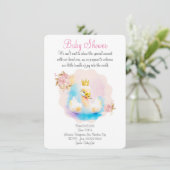 Save The Date Cute cygne aquarelle (Debout devant)