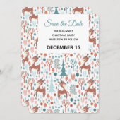 Save The Date Cute Deer (Devant / Derrière)