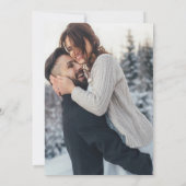 Save The Date Cute Faux Vellum Effet Coeur 2 Mariage photo (Dos)