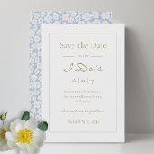 Save The Date Cute Floral Daisy Motif Mariage Enregistrer La Dat