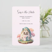 Save The Date Cute Lapin Lapin Japonais Style Kawaii (Debout devant)