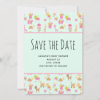 Cute Nursery Animaux Motif