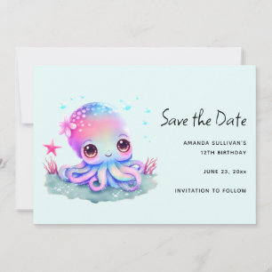 Save The Date Cute Octopus Sea Creator