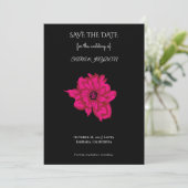 Save The Date Cute Pink Flower Clipart – Pop Art Floral Design (Debout devant)