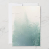 Save The Date Cute Red licorne Père Noël fête d'anniversaire Noë (Dos)