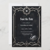 Save The Date Cygne Éternel de l'Amour, Forever Commence Ici. (Devant)