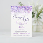 Save The Date Dabs violet aquarelle modifier le mariage de date (Debout devant)