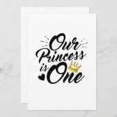 Save The Date Dads Princess (Devant / Derrière)