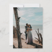 Save The Date Dahlia Bouquet de Fleurs d'Automne Enregistrer la (Dos)