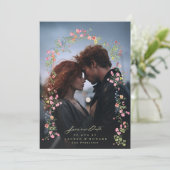 Save The Date dainty romantique arche florale printemps photo de (Debout devant)