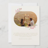 Save The Date dainty romantique arche florale printemps photo de (Dos)