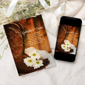 Save The Date Daisies Cowboy Boots Western Wedding Enregistrer l