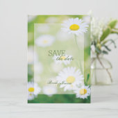 Save The Date Daisy Daisies Fleur Floral été ÉCONOMISER la date (Debout devant)