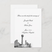 Save The Date Dallas Destination Wedding Enregistrer la date (Devant / Derrière)