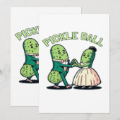 Save The Date Danse de bal de Pickball (Devant / Derrière)