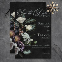 Dark Gothic Mystérieux Muted Floral Mariage