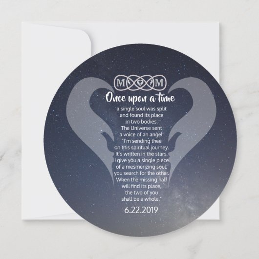 Save The Date Date de rendez-vous pour les Flammes Jumelles Sauv (Dos)