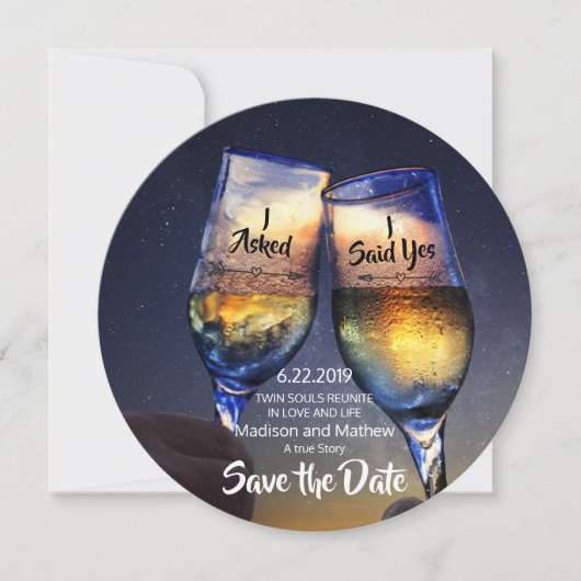 Save The Date Date de rendez-vous pour les Flammes Jumelles Sauv (Devant)