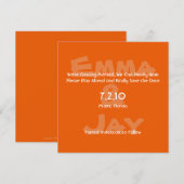 Save The Date Date de sauvegarde de couleur simplement kaki (Devant / Derrière)