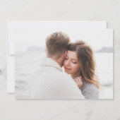 Save The Date Date de sauvegarde du Mariage à 2 faces violet 4 p (Dos)