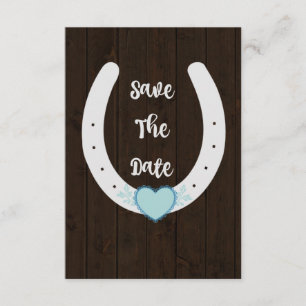 Save The Date Date d'économies de fer à cheval